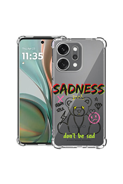 bestcase Carcasă antișoc pentru OPPO Reno 14 5G cu design Teddy Bear Sadness,...
