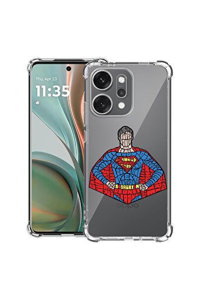 bestcase Husă antișoc pentru OPPO Reno 14 5G cu design caligrafic Superman, 2...