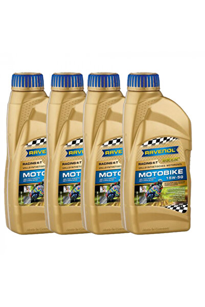 RAVENOL Pachet de ulei de 4 litri Racing Motobike 4T USVO 15W50