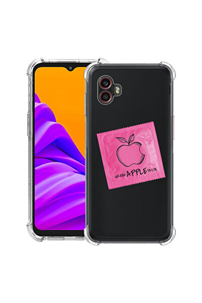 bestcase Husă antișoc pentru Samsung Galaxy Xcover 7 Pro cu design Apple roz, 2052051 AS 1456