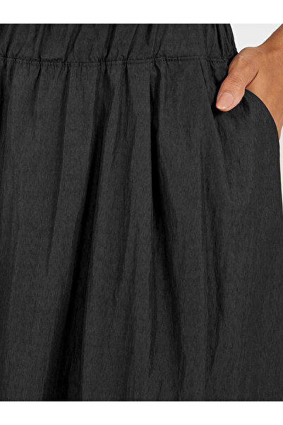 Styli Pleated A-Line Midi Skirt with Elasticated Waistband