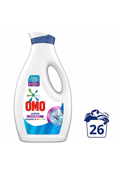 Omo Sıvı Active Cold Power Beyazlar Ve Renkliler Için Çamaşır Deterjanı 1690 ml X1