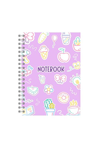 Minnoş A5 Spiral School Notebook 80 Sheets - Lined - Concept Notebook - Notebook