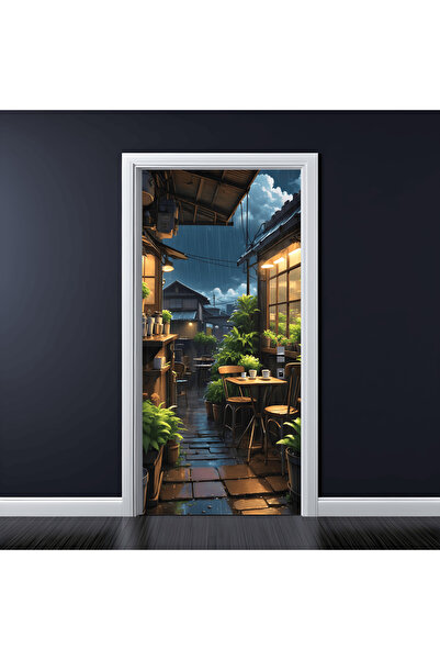 JollyMag Folie imprimata color pentru decor Usa, dimensiune 200 x 90cm, model...