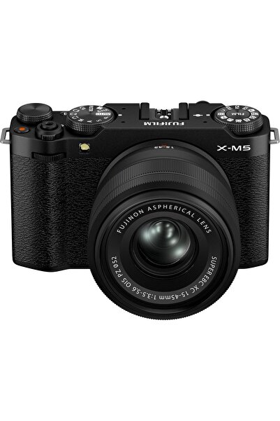 Fujifilm X-M5 Mirrorless Digital Camera XC15-45mmF3.5-5.6 OIS PZ Lens Kit - Black