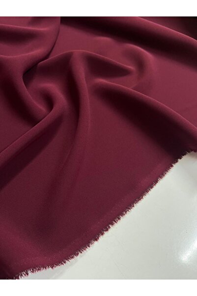 Kumaş sever قماش سوزانا الجديد بلون بورجوندي، قماش كريب مزدوج الطبقات بالمتر لصناعة الفساتين والتنانير والملابس
