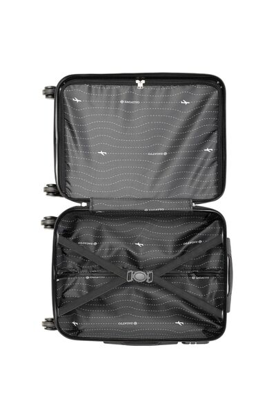 zagatto Troler Cabina, Rosu, 55x40x20 cm, troller, Bagaj de mana, Valiza Cabina, 4 Roti, Cifru, ABS, ZG502