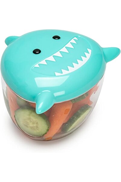 Melii Animal Snack Containers with lids - Food Storage for Toddlers and Kids - Bulldog, Shark, Cat (