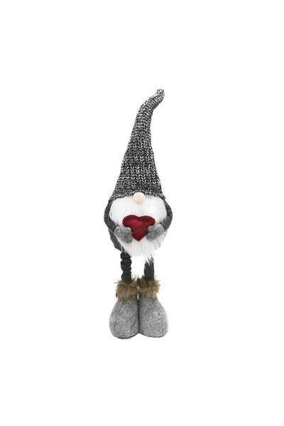 Flippy For Christmas, Flippy, Elf, Woodsman in Love, Telescopic Legs, Adjustable Height 42 - 52 cm, Gray