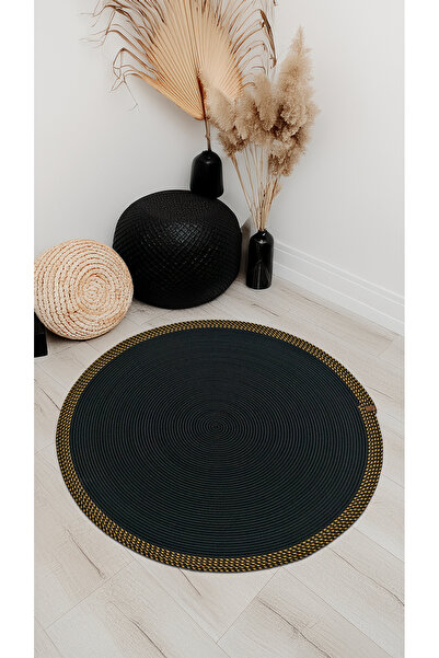 Thalia Home Jüt Halı Yuvarlak Hasır Halı Kilim Yolluk