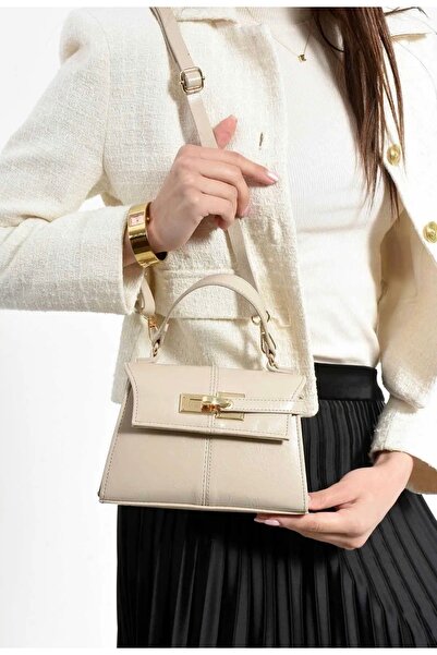 grand coco حقيبة يد وكتف نسائية أنيقة بلون البشرة