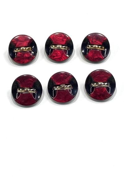 karantuhafiye سطح لامع، زر ذهبي فاتح مع إكسسوارات حزام / 2.7 سم / m03118 / أح...