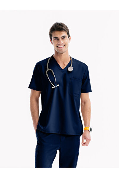 Rhow Berkley Lacivert Scrubs Üst