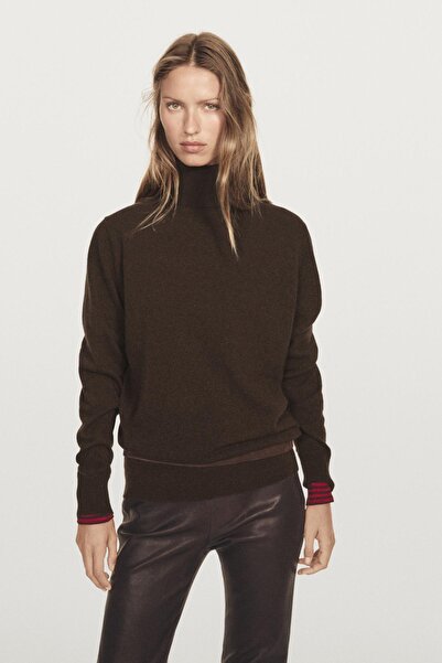 Massimo Dutti %100 kaşmir balıkçı yaka triko kazak