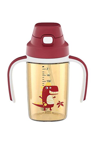 kiddoz 240Ml Baby Water Drinking Bottle With Anti-Choke Valve, With Handle