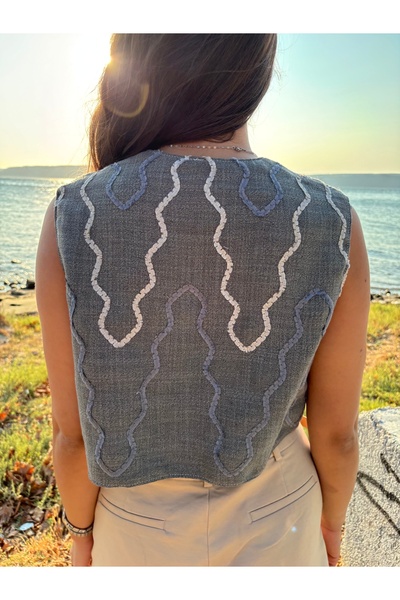 YOUC Design Women's Lined Fabric Vest