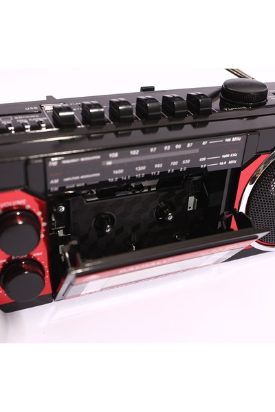 FOXMAG24 Portable Radio Cassette Player, with Bluetooth, Recording & Rewind, Headphone Jack