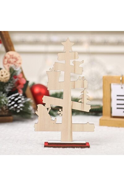 Flippy Decorațiune masă din lemn Flippy, cu mesaj "Vă dorim un Crăciun fericit", 21,5x12,2x4 cm, multicolor