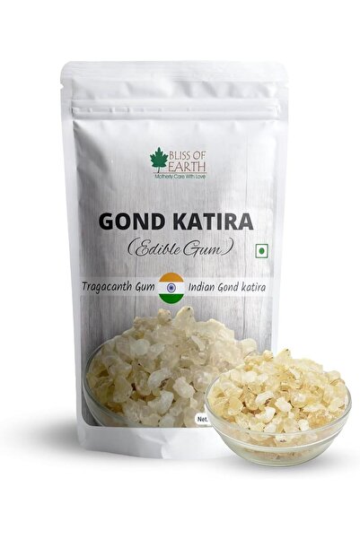 bliss of earth غوند كاتيرا للصيف، عامل تبريد طبيعي للصيف، إنقاص الوزن، صحة الجهاز الهضمي 100 غرام × 1