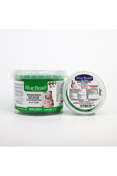 Blue Bead Koyu Yeşil Şeker Hamuru 200 GR