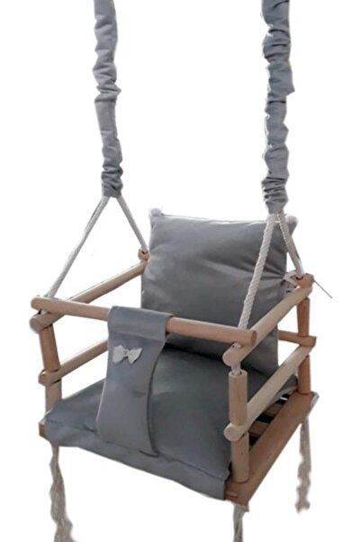 İSP 3-in-1 wooden baby and child swing, for indoor and outdoor use, LikeSmart, with Cleanabo fabric