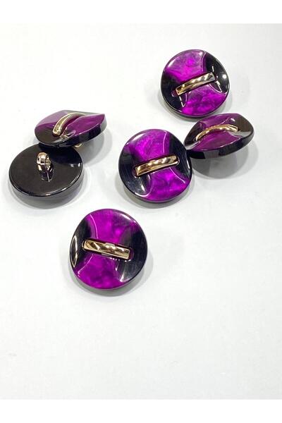 karantuhafiye سطح لامع، زر ذهبي فاتح مع إكسسوارات حزام / 2.7 سم / m03118 / ضغط