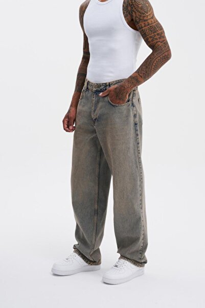 Machinist Men's Oversize Effect Baggy Ice Blue Jeans