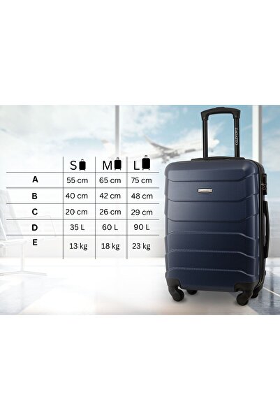 zagatto Troler Cabina, Albastru, 55x40x20cm, troller, Bagaj de mana, Valiza Cabina, 4 Roti, Cifru,ABS,ZG502