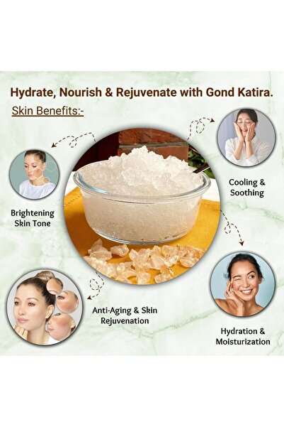 Bliss of Earth Gond Katira Edible Gum, 3x200g | Natural Cooling Agent for Summer, Weight Loss & Digestive Health