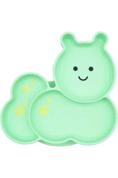 Melii Divided Silicone Suction Plate - 100% Silicone, for Baby + Toddlers – BPA Free, Dishwasher &