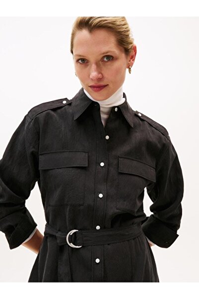 Tommy Hilfiger FLUID UTILITY MIDI DRESS