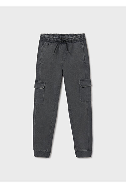 MAYORAL بنطلون كارغو للأولاد باللون الأسود 7561