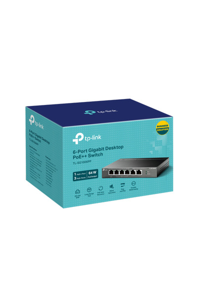 TP-LINK Switch TL-SG1006PP, Gigabit, 6 Porturi, PoE