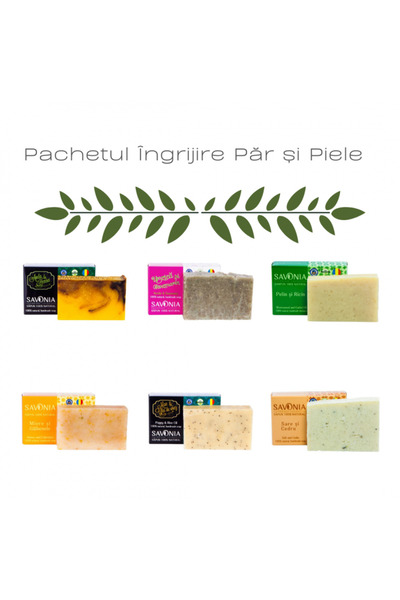 Savonia Pack of 6 Natural Soaps - Hair and Skin Care