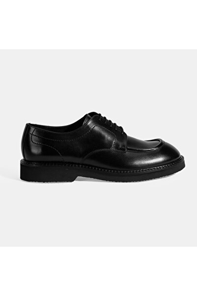 Desa Men's Black Laced Leather Classic Shoes