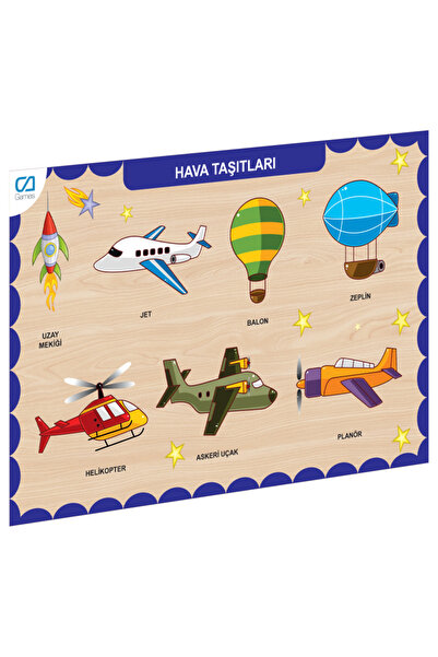 Nilly Toys Caahs-3202 ca games wooden aircraft find-plug