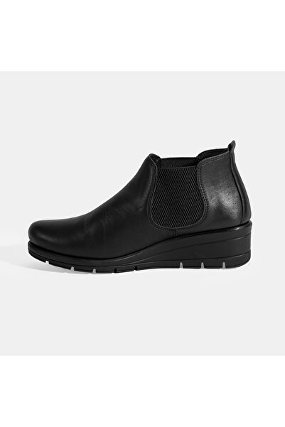 Desa Women's Black Desacomfort Ankle Length Leather Boots