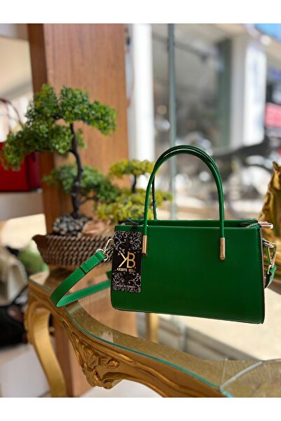 KRISTE BELL Women's Bag with Hand and Shoulder Strap Leather 7275 Green