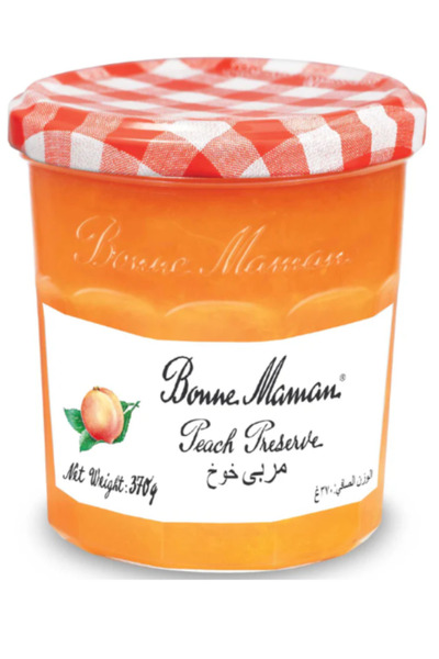 Bonne Maman مربى الخوخ (370 جرام) × 4 قطع
