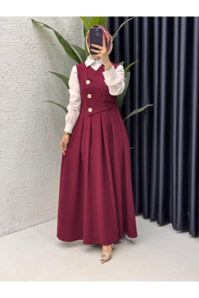 FIRSTESLEM Rochie / Gilet de damă cu o postură elegantă