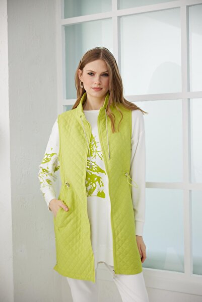 Moodbasic ÇIT ÇIT DETAYLI KAPİTONE YELEK