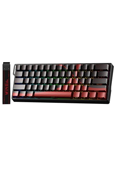 Aula Win60 He Max Manyetik Klavye Rapid Trigger Wing Chun Switch 8000Hz RGB TKL Hot Swap Oyuncu Klav