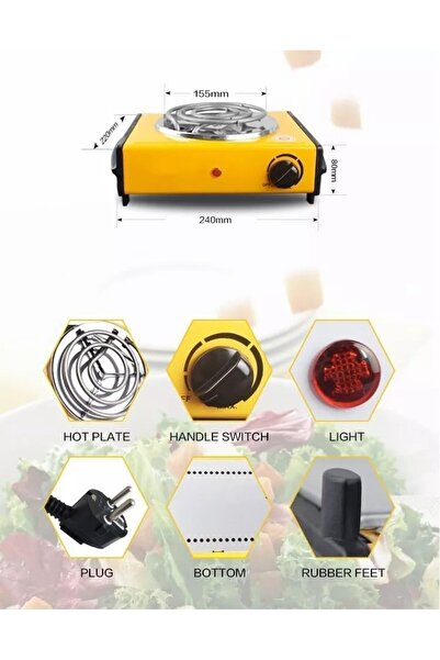 Denx Portable Electric Stove 1000W - DX2035