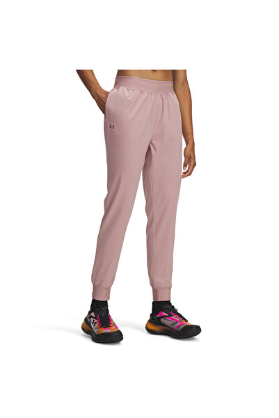 Under Armour Rival Hi Rise Woven Kadın Pembe Eşofman Altı