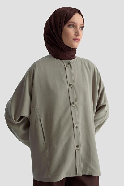 Armine Yarasa Kol Ceket 25KD1107 Vizon