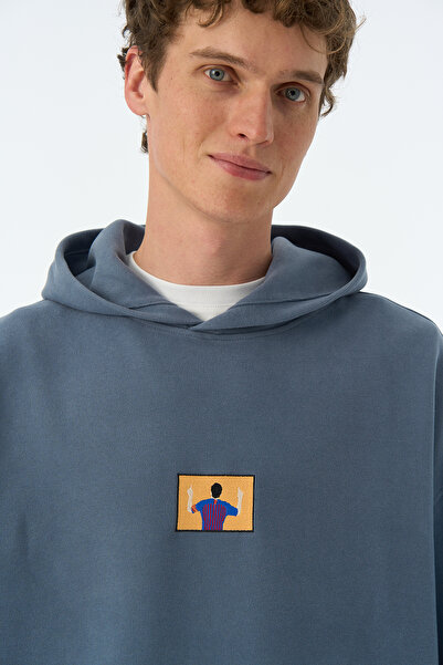 Socrates Dergi Leo SuperSoft Hoodie - Flint Mavi