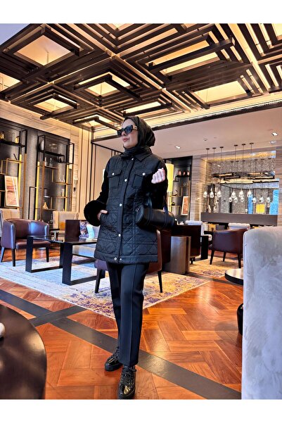 Moodbasic KOLLARI TRİKO KAPİTONE CEKET