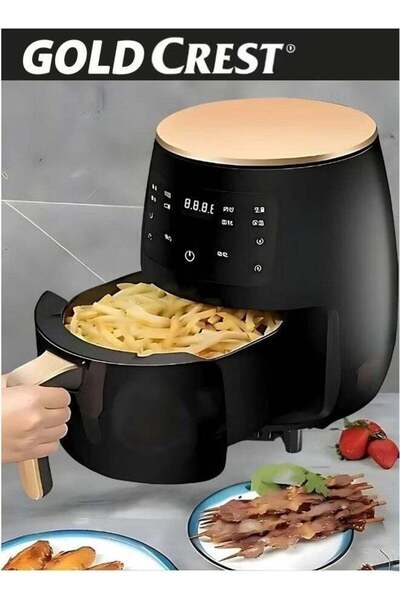 Gold Crest Digital Air Fryer, Multi-Functional, 6L Capacity, 2400W, Black
