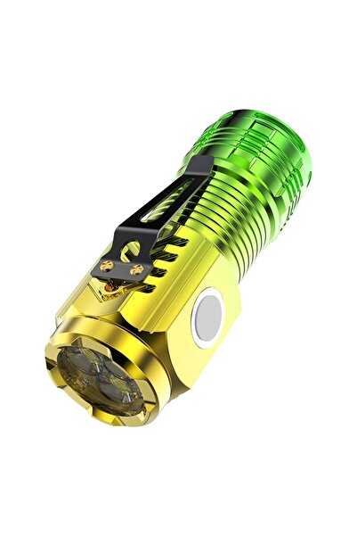Flippy Flashlight Mini LED Flippy, 3 Core LEDs, USB Rechargeable, 200 m Maximum Range, 5W