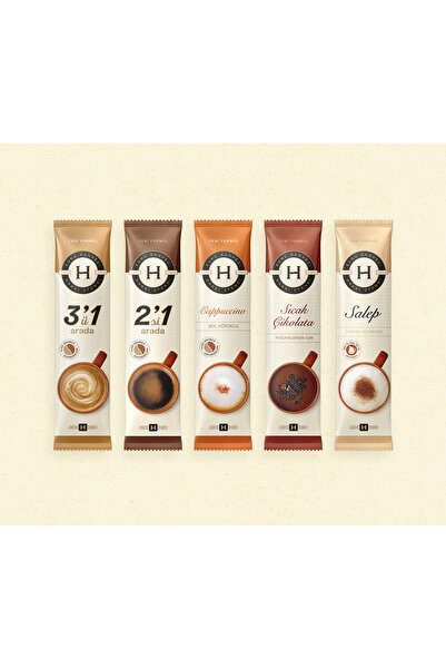 Hakkı Efendi 10’ lu Karışık Sıcak İçecek Paketi (Sıcak Çikolata-Salep-Cappucc...